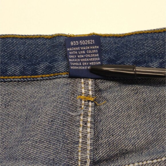 Full Blue Cowboy Cut Men 38x31 High Rise Sits At Waist Reg Fit Straight Leg NWT - Picture 4 of 10